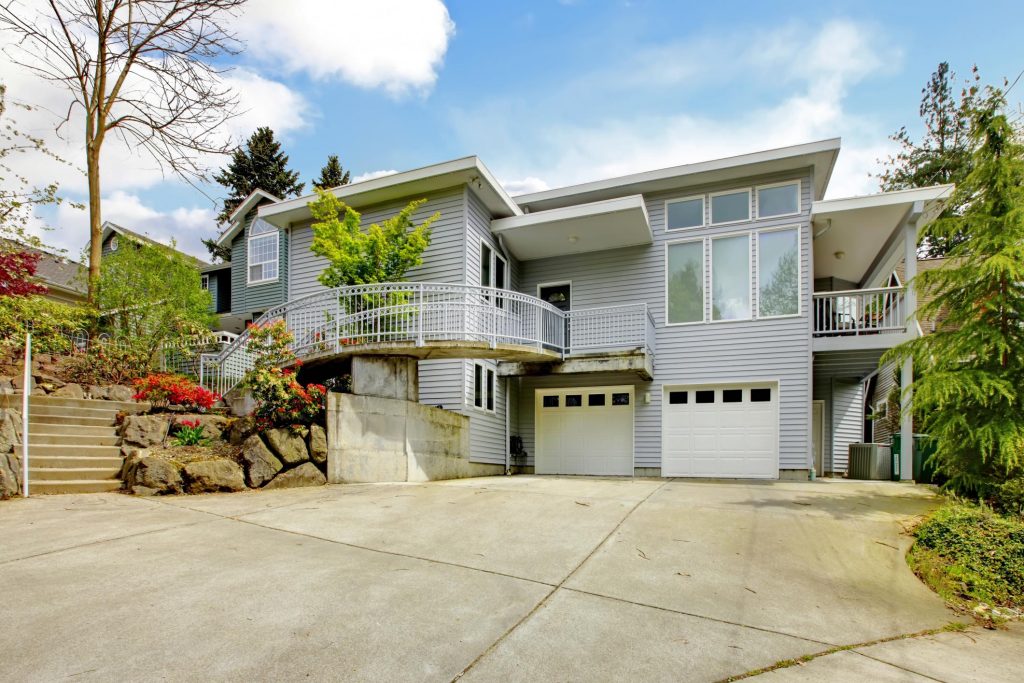 house with concrete drive way